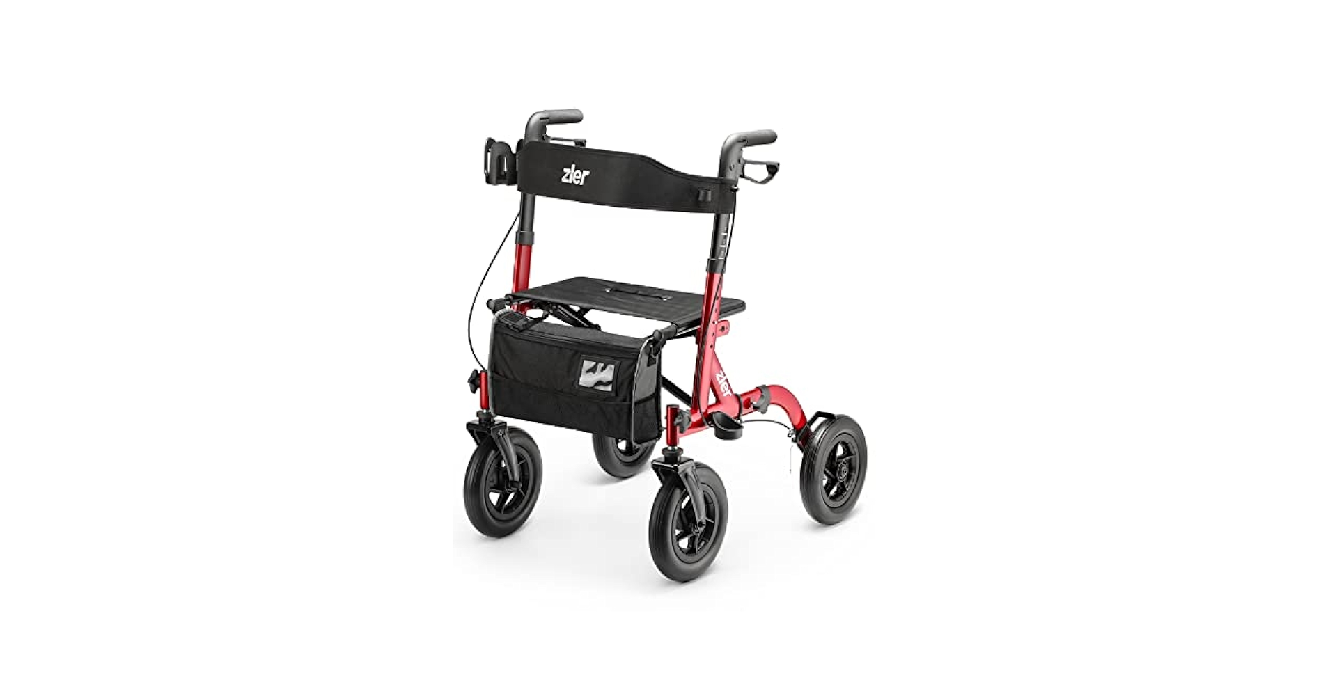 Amazon.com: Zler Adjustable Rollator Walker with Seat