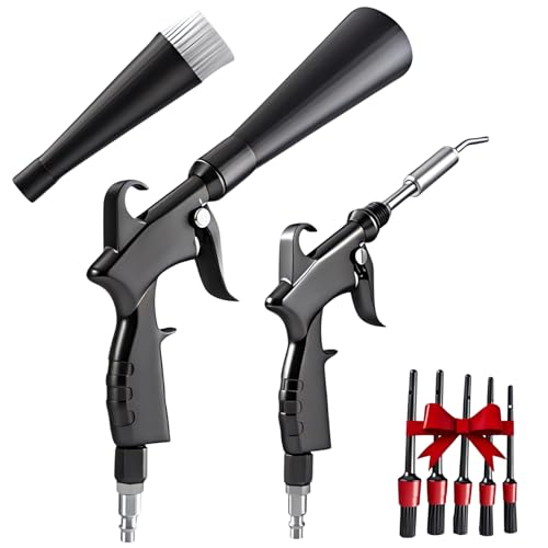 BGIYA Tornado Detailing Car Cleaning Gun with Metal Nozzle | Interior Drying Air Gun | High Pressure Blower Gun | Car Cleaning Kit for Swiftly Removing Dirt and Dust with Air Flow