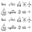 Antique Travel Theme Charms_50 pcs