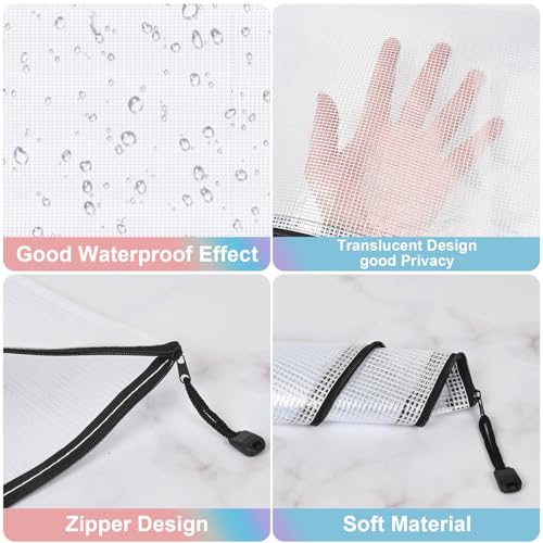 Jicsetk Malotes do Zíper Da Malha, Sacos do Zíper Tamanho A3 A4, Sacos Plásticos do Armazenamento de