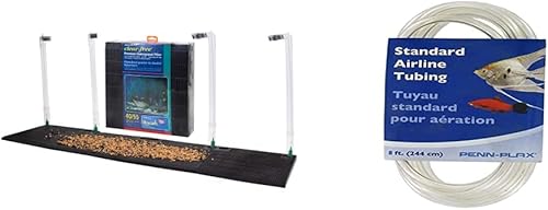 Penn-Plax Filtro de acuario Undergravel para tanques de 40-55 galones Tubería estándar de línea aérea para acuarios