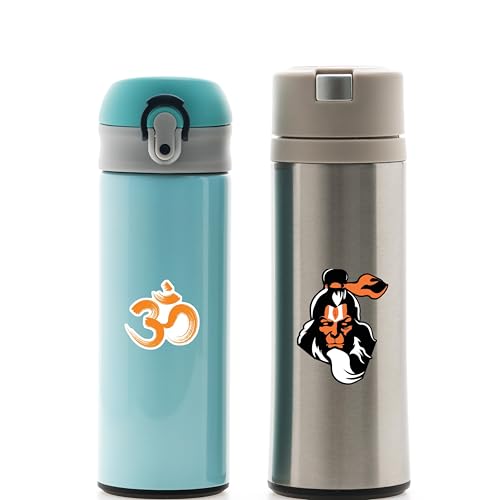Image of D2C Hanuman Stickers Pack for Laptop, Bike, Car, Mobile & Water Bottle | Waterproof Laminated Vinyl Bajrangbali & Jai Shree Ram Stickers for Gifting (27 Sticker) (Pack of 2)
