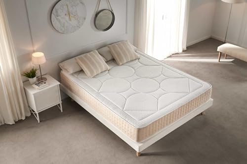 Moonia - Colchón Viscoelástico 150X190CM - Cama de Matrimonio - Colchón de Alta Durabilidad - Colchón Antiacaros - Grosor +/- 25 cm - Modelo Memory Royal Multizone - imagen 4
