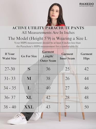 Image of Parachute Pants for Women - Water-Resistant Cargo Pants for Women | Stylish Activewear for Travel, Office, Gym, Trekking & Everyday Comfort | Korean Pants for Woman
