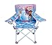 Foldable Camp Chair Frozen 2 Fold N Go Chair Sturdy Metal Construction (Easy to Open, Handy Cup Holder, Cleanable Materials, Carrying Bag) for Kids Ages 3+