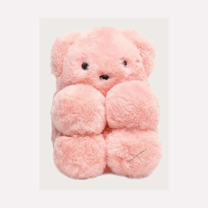 Kids Teddy Bear sling bag Cute Fluffy Panda bear Sling Bags For Girls Kids Cute Shaped bags Crossbody Plush Purse Chain Shoulder handbags soft bag for kid travel bag for kids mini bag mobile purse 2