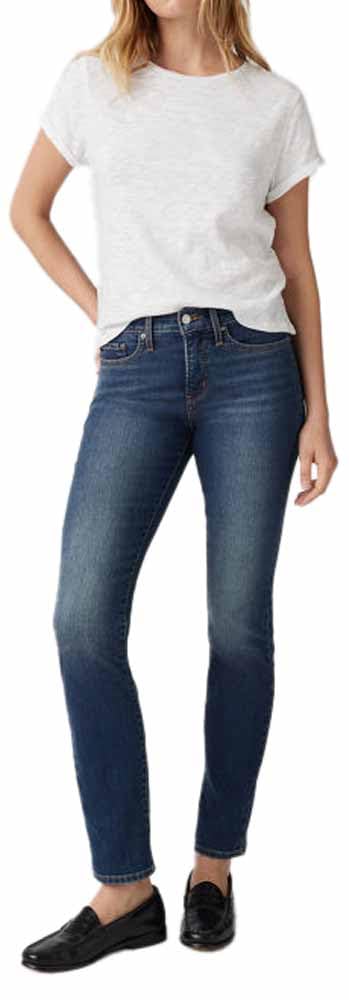 Levi's Women's 314 Shaping Straight Jeans, Zealous Blue, 32W / 30L
