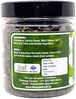 MASALA POTLI Amla Pachak Candy 250gm, Dried Chatpata Amla Candy for Digestion and Immunity, Salty Dry Awala Supari, Source of Fibre and Vitamin C, Salted Gooseberries Traditional Recipe