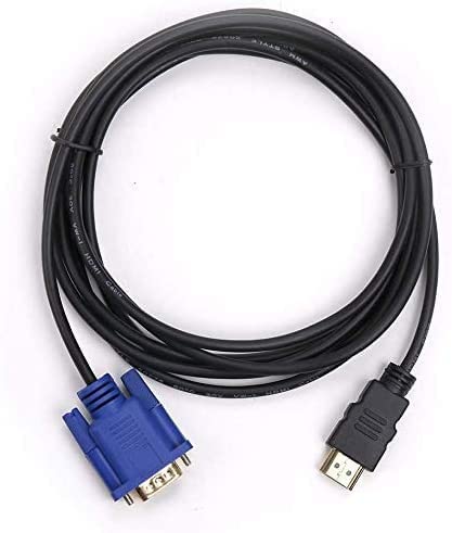 AdzMozi® HDMI Male to VGA Male D-SUB 15 Pin M/M Adapter Converter Cable Convert Signal from HDMI Laptop,PC,TV Box to VGA Monitors,Projectors,TV 6ft 1.5M HD 1080P, Black (B0CGJBW5XN) Amazon Price History, Amazon Price Tracker