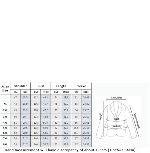 Men Plus Size Two-Button Suit Coat Autumn Winter Lightweight Office Events Casual Loose Fit Blazer4