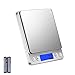 Bilancia da Cucina Digitale - 3kg x 0.1g Bilancia Pesapersone Professionale, Bilancia Elettronica Pesa Alimenti, Indicatore Batteria Scarica con LCD Display Retroilluminato