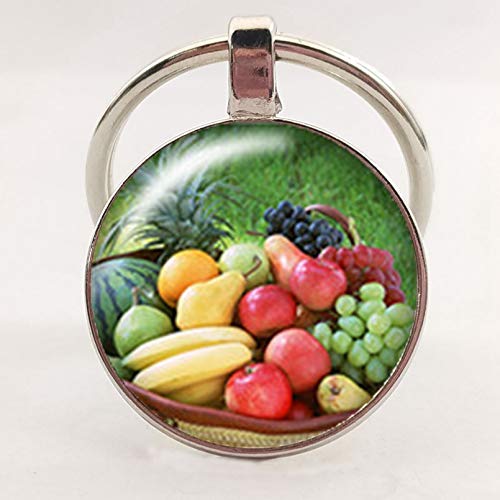 Preisvergleich Produktbild KANGDE Schlüsselbund Frucht Birne Zitrone Wassermelone Erdbeer Schlüsselbund Ich Liebe Obst Schlüsselbund Liebhaber Freunde Geschenk