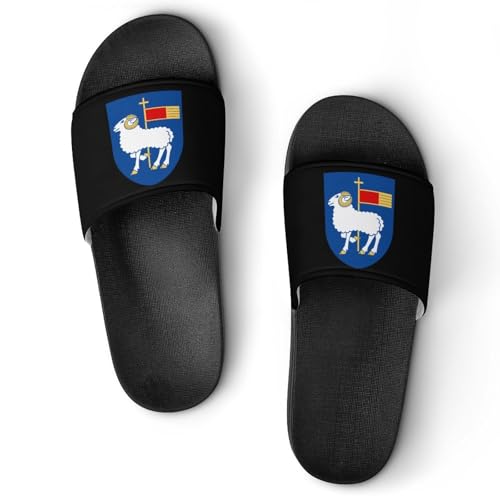 Coat of Arms of Gotland County House Sandals Non-Slip Bathroom Slippers Beach Summer Shoes for Men Women
