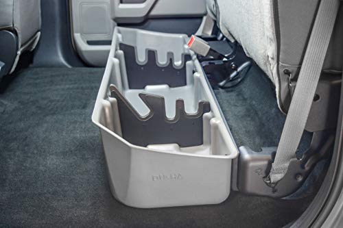 DU-HA Under Seat Storage Fits 17-19 Ford F-250 thru F-550 Super Duty Crew Cab, Black, Part #20210