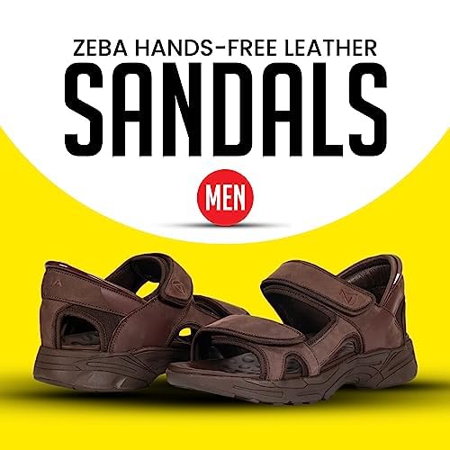 ZEBA Hands Free Leather Sandals for Men2