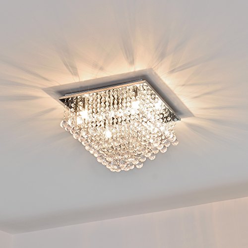 Lampe de plafond avec diffuseur cristal pour éclairage homogène