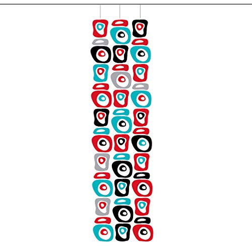 Atomic Mobiles MCM Retro-A-GoGo Room Divider DIY Kit - Mid Century Modern Contemporary Home Decor Room Partition - Home and Office Decor - 5 Sizes! (S - 23' w x 78' h)