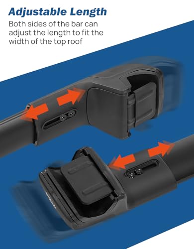 Image of JOYTUTUS Lockable Car Roof Rack Cross Bars Only Compatible with Toyota RAV4 Adventure /TRD Off-Road 2019-2025, Aluminum Anti-Rust Cross Bars for Rooftop Cargo Carrier Luggage Kayak Canoe Bike