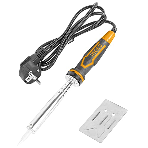 Image of INGCO Electric Soldering Iron, 100W, Preheat.Time:3~5minutes, Straight, Tip Head