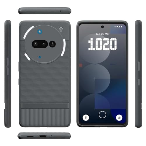 Image of Shockproof Case for Nothing Phone (3a) 5G | Full Camera Protection | TPU Flexible Back Cover for Nothing Phone (3a) 5G (Graphite Grey)