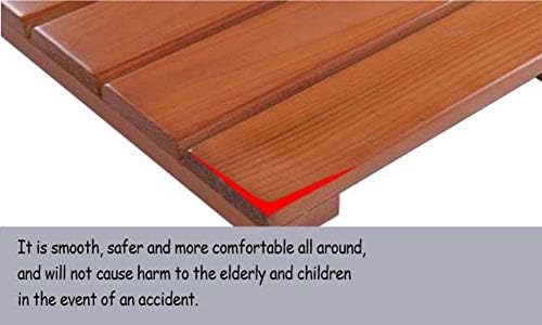 سجادة حمام من خشب الخيزران مصنوعة من خشب البامبو وسجادة أرضية المطبخ حمام وحوض سجادة قدم طبيعية مع شريط متعدد الألواح قابلة للف قماش غير منزلق للاستخدام في الأماكن المغلقة أو