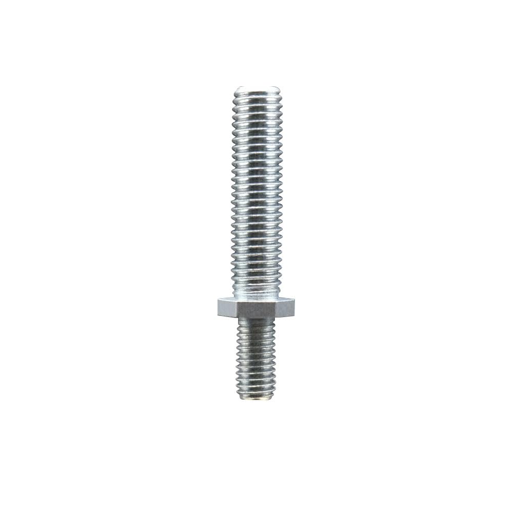 Zinc Plated Threaded Stem for 1/2 Inch Bolt Hole Casters - 5/8 Inch Diameter - 11 TPI x 2-1/2 Inch Length - Service Caster Brand