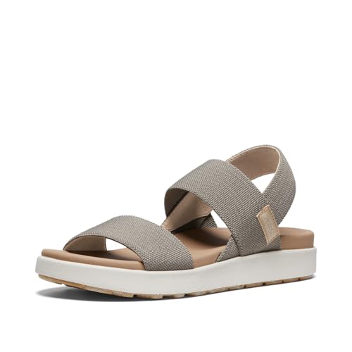 KEEN Elle Backstrap, Sandalias con correa de tobillo Mujer, Marrón (Brindle/Birch), 40 EU