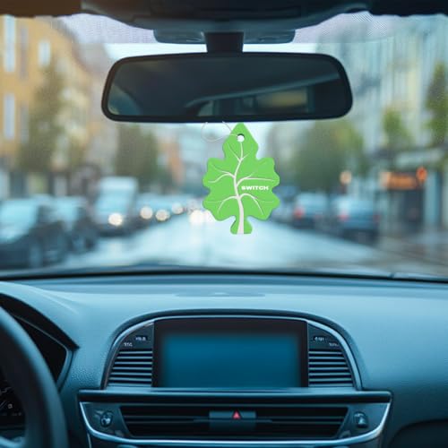 Image of SWITCH Car Air Freshener + Screen Cleaning Cloth Combo | Fresh Fragrance Car Perfumes | Luxury Hanging Perfume | Long Lasting Aroma | Refreshing Smell | Car Accessories Interior (Pack of 1)