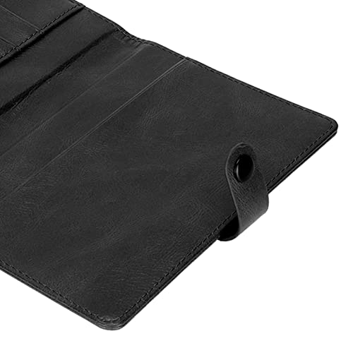 ASHATA Capa para passaporte, carteira de couro, capa de couro para passaporte, capa de couro PU, cap