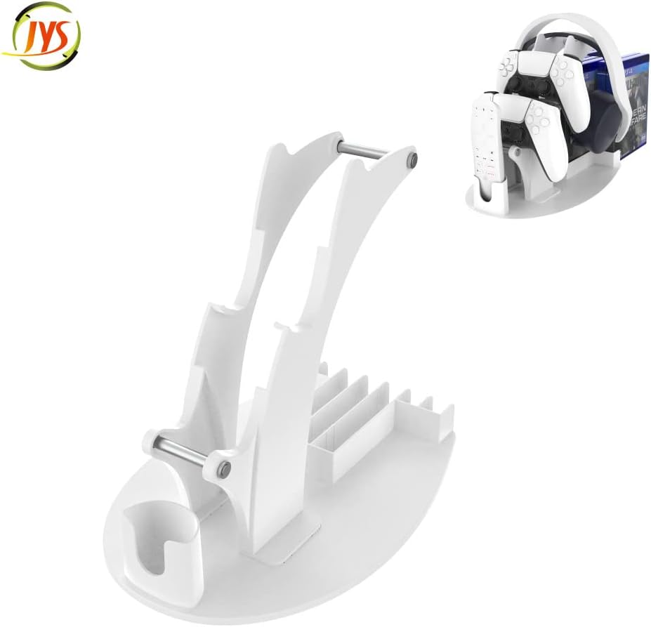 PS5スタンド、プレイステーション5、デスクトップストレージホルダー、PS5ブラケット、シェルフ、ゲーム、ヘッドセットコントローラー