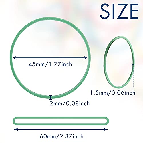 Lotfancy Multicolor Rubber Bands, 600Pcs 1.77” (45Mm) Elastic Durable Stretchy Colorful Rubber Bands For Tie Dye, Office Supplies #TOP1