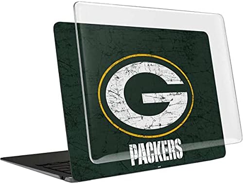 Skinit Case + Skin Compatible with MacBook Air 13in M1 (2021) - Officially Licensed NFL Green Bay Packers Distressed Design