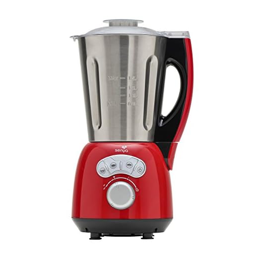 Senya - Batidora de vaso de acero inoxidable para cocinar al vapor y helado (1,5 L)