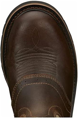 Justin Men's Superintendent Western Boot Square Toe Brown 10.5 D | Image 5