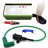 TC-Motor High Performance Racing Ignition Coil Aluminum 5 Pin AC CDI Box A7TC Spark Plug For 50cc...