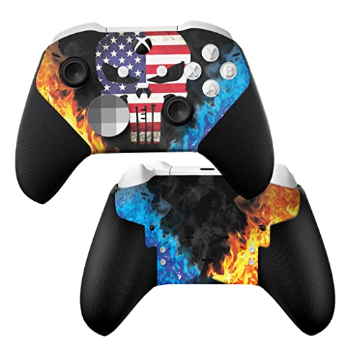 DreamController American Warriior X-box Elite Controller Series 2 Core Limited Edition Custom Elite Core Controller for X-box One/Series X/S with Advanced HydroDip Paint Technology(Not Just a Skin)