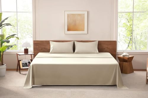 MISSQ King Size Bed Sheets Set - Cooling, Extra Soft,
