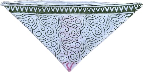 100% Organic Cotton Bandana For Men and Women - Cotton Bandana Paisley Design Scarf - Premium Kerchiefs for Men and Women - Handmade Unique Boho Chic Cotton Hand Block Bandanas For Men And Women.3
