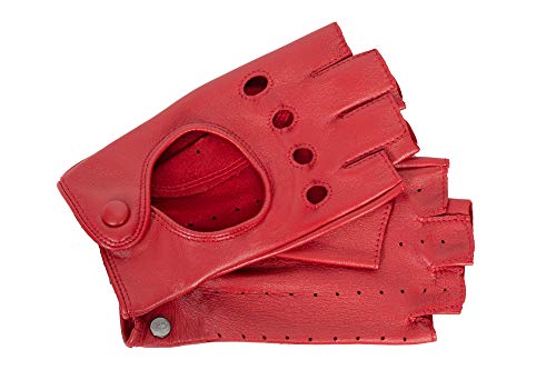 Roeckl Auto Halbfinger rot Gr. 7