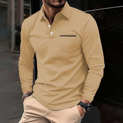 Polo deportivo masculino manga larga con cuello miniatura 2