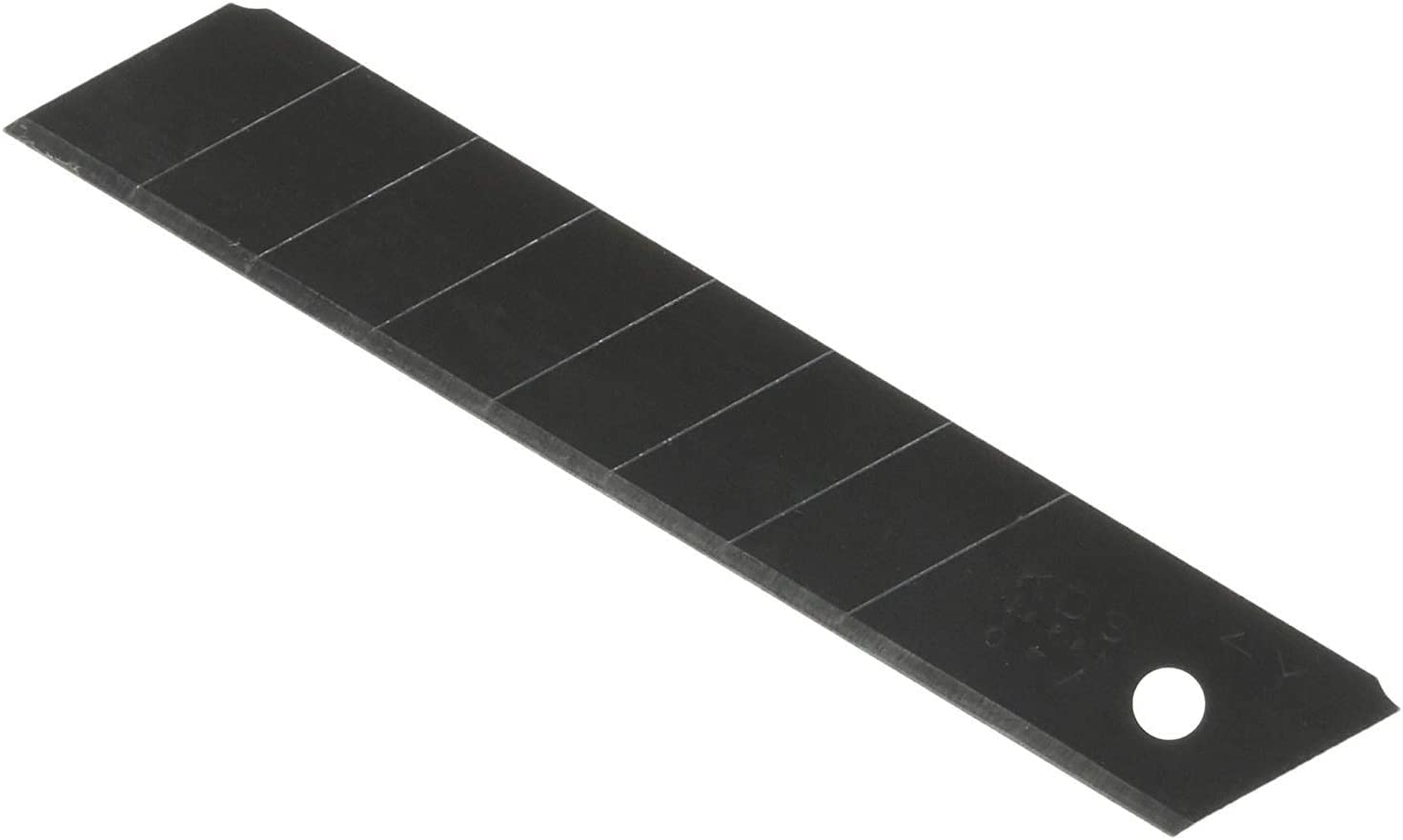 KDS Japanklingen Power Black 18mm extrem scharf 200 Stück, Kunststoffgriff, 0,5mm Stärke, 8 Segmente, Rockwell-Härte 65,9, Legierter Stahl