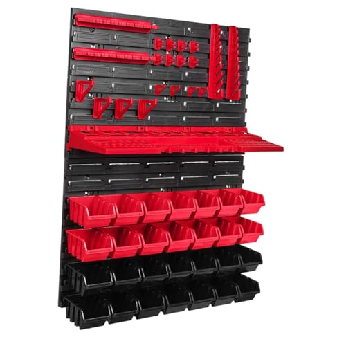 Image of VELURA 49Pcs Wall Mounted Board Tool Organizer Set Garage Storage Rack for Workshop|Home & Garden|Home & Garden