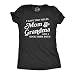 Womens I Have Two Titles Mom and Grandma and I Rock Them Both T Shirt Funny Mothers Day Graphic Tee Funny T Shirts Mother's Day Tops for Women Women's Black - M
