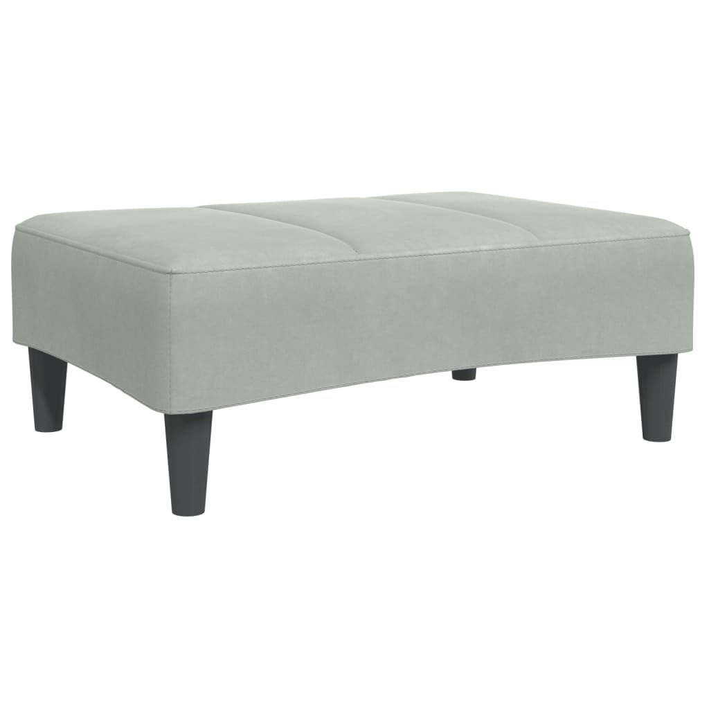 Repose-pieds peu encombrant en velours pour soulager vos jambes dans le salon