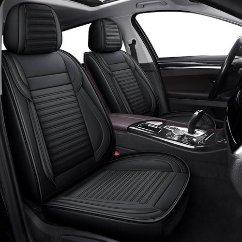 LINGVIDO Car Seat Covers, Breathable and Waterproof Faux Leather Automotive
