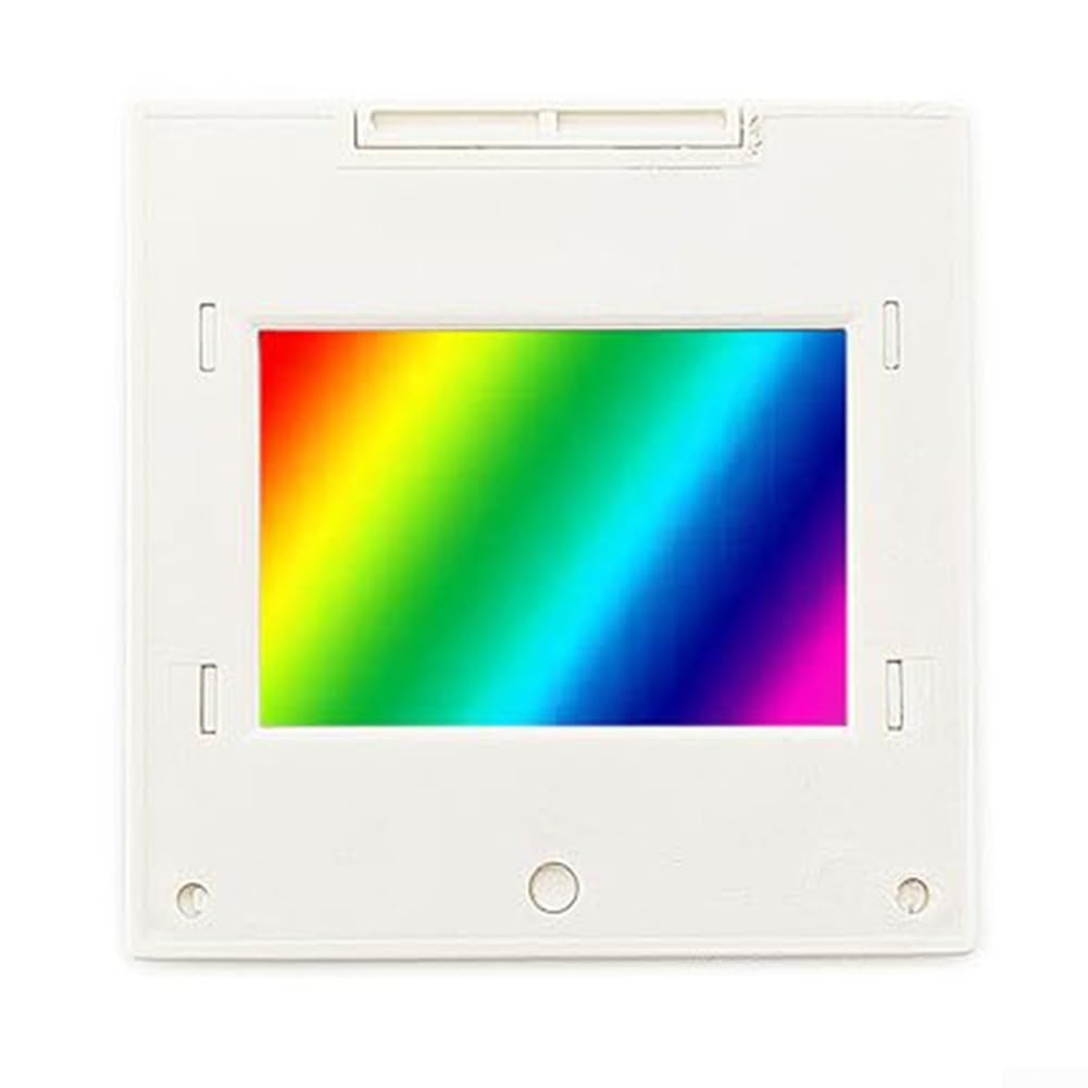 Elchuiaby Transmission Diffraction Grating 2Mm Spectrophotometer Optics Teaching Experiment PET Frame(1600lines/mm)