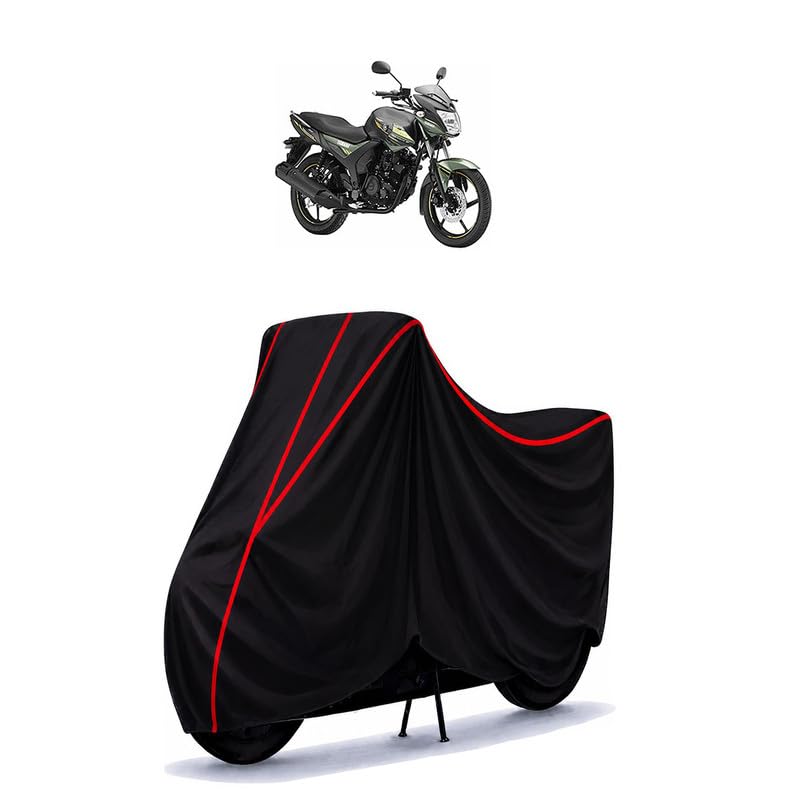 Image of SZ-RR Standard Water Resistant Bike Cover for All Motorcycles & Rain | Heavy Duty Taffeta Fabric | UV Protection, Dustproof, Scratchproof | All Weather Two Wheeler Body Cover with Elastic Bottom