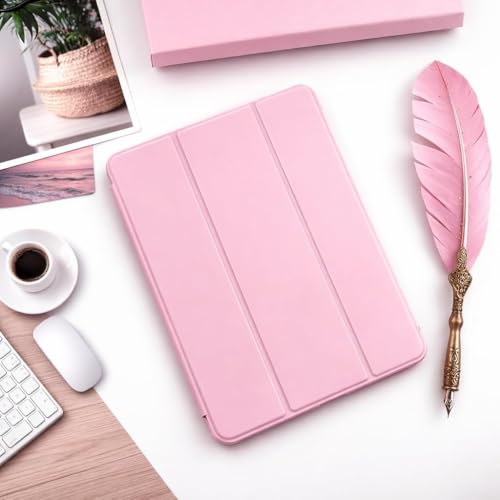 Image of ProElite Cover for Xiaomi Mi Pad 8 /Pad 8 Pro 11.2 inch Cover, Soft Flexible Flip Case Cover with Pen Holder for Xiaomi Mi Pad 8 /Pad 8 Pro 11.2 inch, Support Auto Sleep Wake, [Recoil Series] - Pink