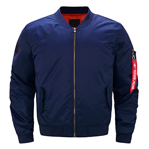 Blouson aviateur militaire bleu pour vos sorties décontractées en ville