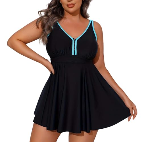 Tankini camoufle ventre pour femme maillot de bain jupe grande taille chic